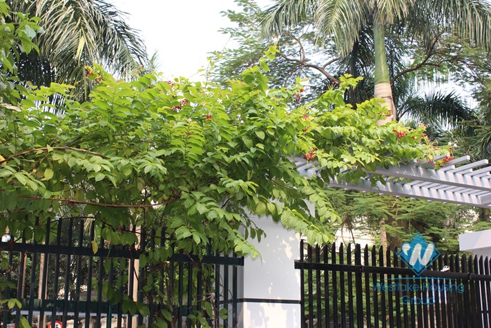 High quality villa for rent in Ciputra, Tay Ho, Hanoi. The land area is 320 sqm, three floors. Price for rent 3700 USD/month